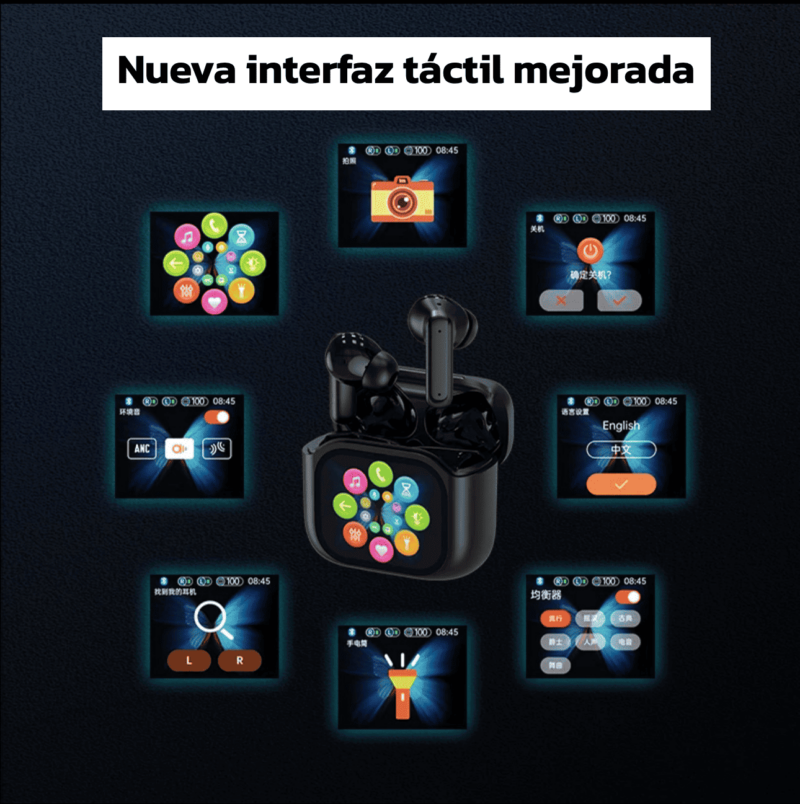 Auriculares Híbridos Touchscreen BY16
