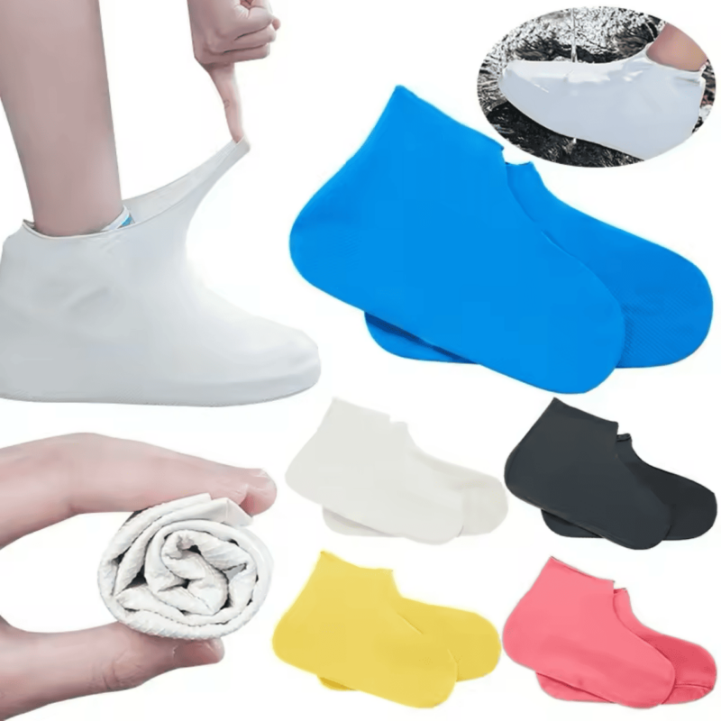Fundas cubre zapato Antideslizantes de goma impermeables para Lluvia