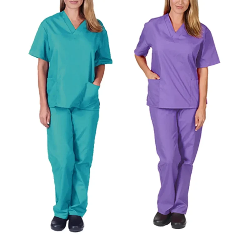 Equipo Médico Clásico. Casaca + Pantalón liso 2 bolsillos - Imagen 2