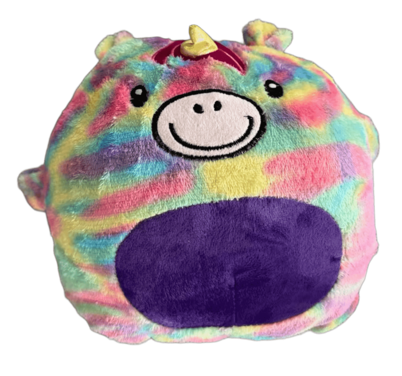 Hoodie y Peluche 2 en 1 para Niños - 6 Diseños Suaves y Adorables (Panda, Gatito, Perrito, Unicornio, Mariquita, Dinosaurio)