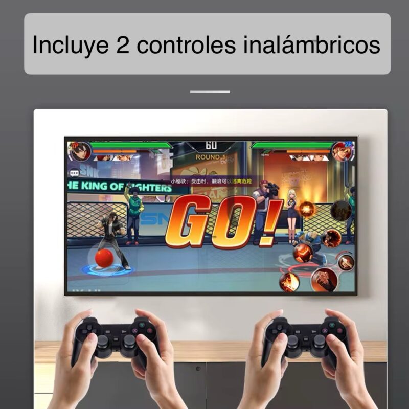 Consola Retro de Videojuegos. 15.000 Juegos. Conexión Inalámbrica 2.4 GHz. Soporte para 2 jugadores. - Imagen 4