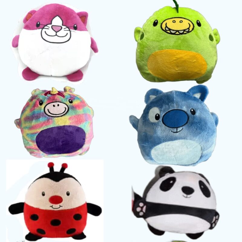 Hoodie y Peluche 2 en 1 para Niños - 6 Diseños Suaves y Adorables (Panda, Gatito, Perrito, Unicornio, Mariquita, Dinosaurio)