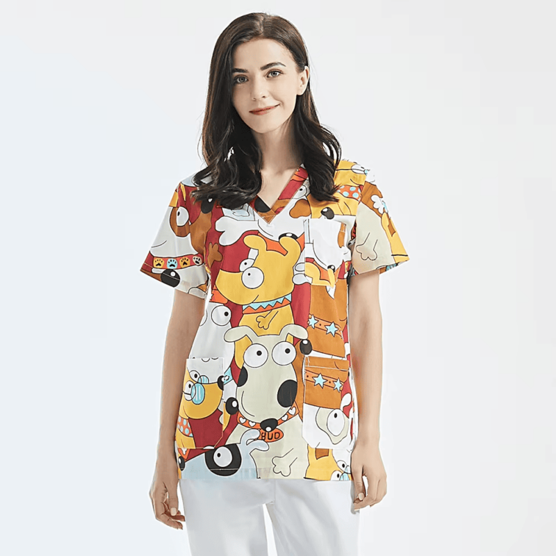 Set uniforme Médico Estampado. Comodidad, Estilo y Funcionalidad para Profesionales de la Salud